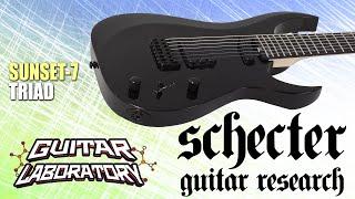 [Ens Sub] SCHECTER SUNSET-7 TRIAD GLOSS BLACK electric guitar