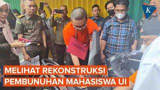 Rekonstruksi Kasus Pembunuhan Mahasiwa UI, Pelaku Bunuh Zidan dengan Pisau