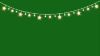 Free green screen of fairy lights