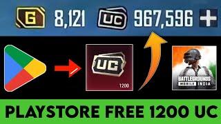 Playstore Free 1200 UC Trick | Bgmi free uc | unlimited free uc bgmi | how to get free uc in bgmi