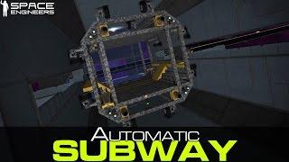 Space Engineers - Automatic Subway / Tube Guide - Survival Mode