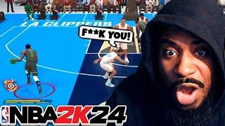 Trash talker and his boyfriend get EXPOSED in NBA 2K24 and starts CRASHING OUT