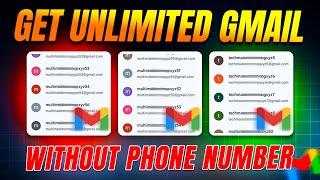 Unlimited Gmail Account Without Number Verification | Unlimited Gmail Kaise Banaye | Google Account