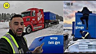 Road pe chalte Load Fatt gya & Hard life of Truck Driver in First Snow | Ep.10