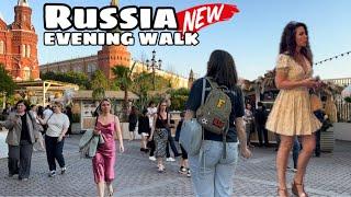  Moscow - On the Wave. Fish Week Festival 2024 | Walking Tour & Highlights | Moscow Evening walk 