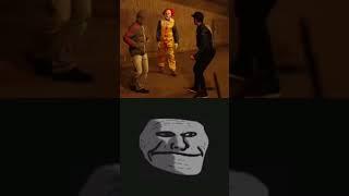 killer clown prank gone wrong|troll face meme