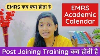 Eklavya Model Residential School  [EMRS] Academic Calendar  #EMRS PGT TGT Post Joining Training