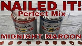 Ep.26 1979 Ford F250 Restoration - Attempt 2 NAILED IT! Rustoleum Paint Mixing for #midnightmaroon