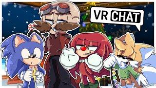 Team Movie Sonic Celebrate Christmas With Movie Eggman In VR CHAT!!