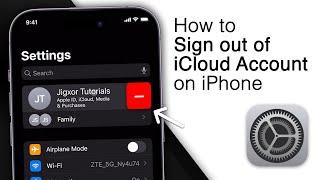 How To Sign Out Of iCloud Account on iPhone! [2024]