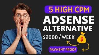 Adsense Alternative: 5 Best Adsense Alternatives 2022 [PAYMENT PROOF]