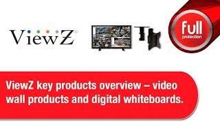 ViewZ key products overview - video wall products and digital whiteboards. -2019/03/12