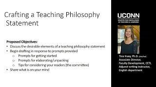 Academic Career Series: Crafting a Teaching Philosophy Statement