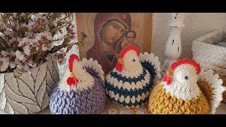 КУРОЧКА КРЮЧКОМ. ПАСХАЛЬНЫЙ СУВЕНИР. МК /CHICKEN CROCHETED. EASTER SOUVENIR. MK