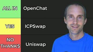 Uniswap UNI vs ICPSwap ICS and OpenChat CHAT on ICP