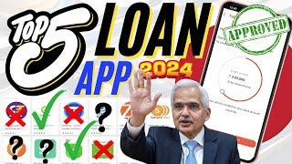 Top 5 Instant Loan Disbursement Apps in 2024 | Get ₹5 Lakh Loan | Fast Loan Approval | New Loan Apps