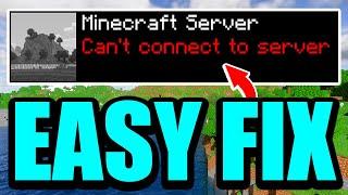 How To Fix Can't Connect To Server In Minecraft - 2024