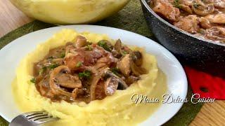 En Moins de 30 mn, Essayez Ma Purée avec une Sauce Crémeuse aux Champignons, Poulet, C’est Divin 