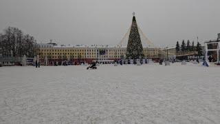 Cutting Views from the Walk along the Main Square of Kirov, Winter 2024