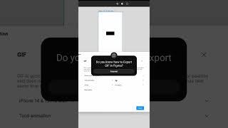 Export GIF in Figma #figma #shorttutorial #shorts #uiux #bts