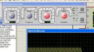 How to Use Signal Generator and Oscilloscope in Proteus