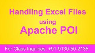 Hanlding Excle files using Apache POI Day 41