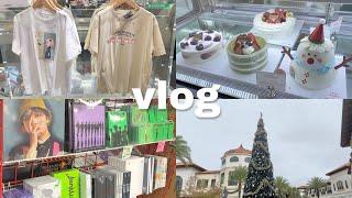 vlog  anime merch & kpop album store, disney springs, christmas decor, lots of food in florida