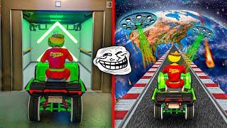 CARRERA TROLL ESPECTACULAR!! LA SOLUCIÓN MAS DIFICIL DEL MUNDO!! - GTA 5 ONLINE