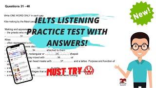 IELTS LISTENING  PRACTICE TEST WITH ANSWERS | MUST TRY  | BC/IDP 