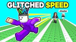 I GLITCHED My SPEED To WIN ALL RACES on Roblox