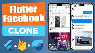 Build a Facebook Clone with Flutter and Firebase | Flutter Tutorial For beginners to Advanced