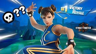 CRAZY Chun-Li Skin Gameplay! | Solo Vs Squads | Zero Build CH5S2