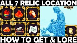 All 7 relics location, How to get all relics & lore behind it. Blasphemous stir of dawn dlc updated