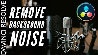 How to REMOVE Background NOISE from AUDIO in DaVinci Resolve 16
