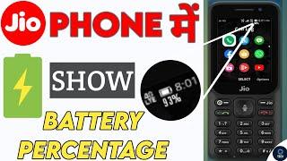 How To Show Battery Percentage On Jio Phone