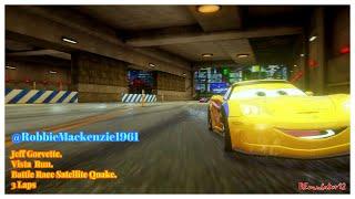 Cars 2 The Video Game | Jeff Gorvette - Battle Race (SQ) | Vista Run 3 Laps