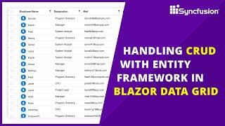 Handling CRUD Operations in Blazor DataGrid with Entity Framework