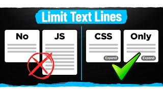 How To Limit Lines Of Text With CSS Only