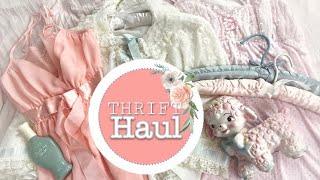 VINTAGE THRIFT HAUL (Girly, Lingerie, Decor)  Collab with Melissaspinkworld 