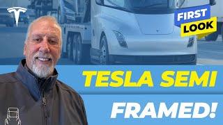 Tesla Semi - Framed! Never Before Seen Stamped Frames