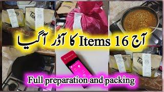 16 Items ka order aya| foodpanda Home chef live order preparation