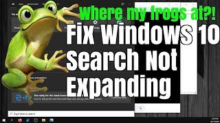 Windows Search Does Not Fully Expand FIX