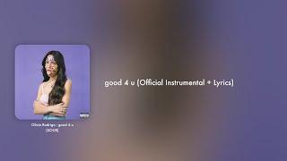 Olivia Rodrigo - good 4 u (Official Instrumental + Lyrics on Screen / Karaoke)
