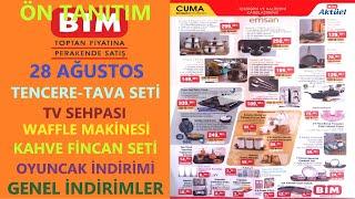 BİM 28 AĞUSTOS 2020 ÖN TANITIM / BİM WAFFLE MAKİNESİ / BİM TENCERE - TAVA SETİ / BİM TV SEHPASI