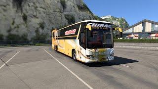 ETS 2 Bus journey along the sea route enjoying amazing views ️LIVE️‍#ets2 #shorts