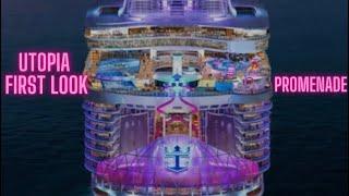 Utopia of the Seas! First look at the Royal Promenade