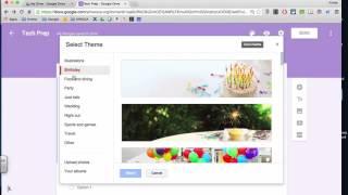 Google Forms - Changing the Background
