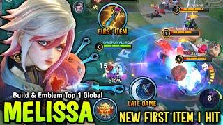 MELISSA NEW FIRST ITEM ROSE GOLD METEOR IS THE NEW META FOR SEASON 35 - BUILD TOP 1 GLOBAL MELISSA