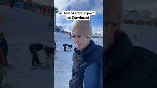 Snowboarding is easy, you’re pretty much landing on a pillow  #aus #bogan #skating #snowboarding