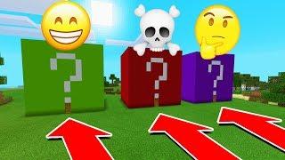 DO NOT CHOOSE THE WRONG LUCKY BLOCK IN Minecraft PE